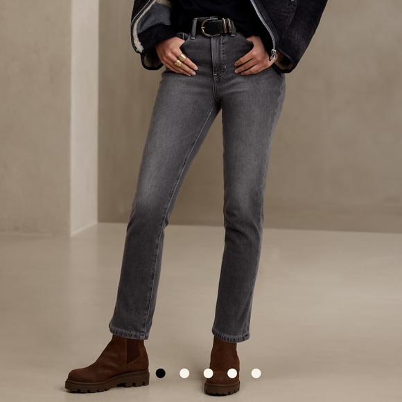 Banana Republic Slim Jean Charcoal Gray Wash 25 - Picture 1 of 13